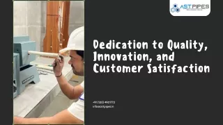 Dedication to Quality, Innovation, and Customer Satisfaction