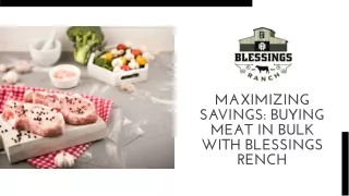 Buy Meat in Bulk With Blessings Ranch