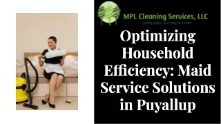 Maid Service Puyallup