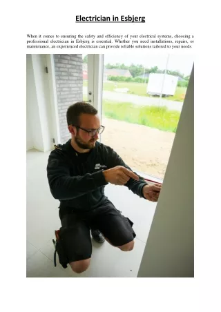 Electrician in Esbjerg