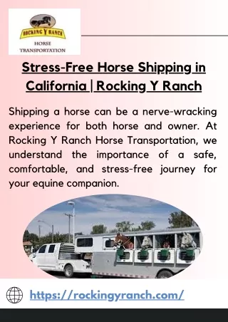 Horse Shippers in California | Book Now