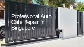 Professional Auto Gate Repair in Singapore : CDM Engineering