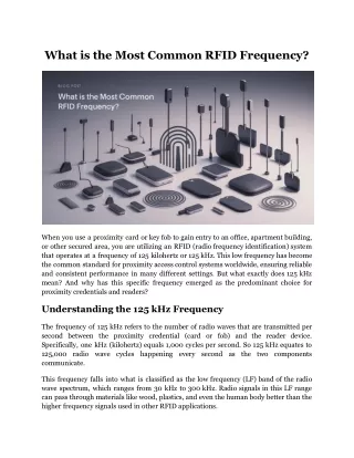 What is the Most Common RFID Frequency?