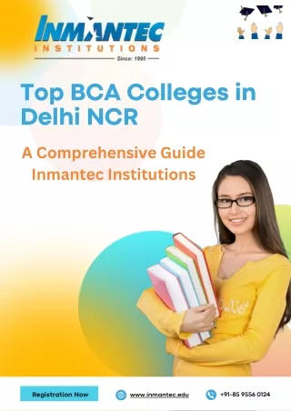 Best BCA Colleges in Delhi NCR A Comprehensive Guide Featuring Inmantec Institutions