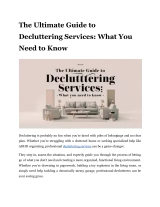 The Ultimate Guide to Decluttering Services_ What You Need to Know