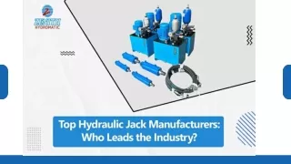 Top Hydraulic Jack Manufacturers Who Leads the Industry