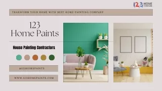 Transform Your Home With Best Home Painting Company