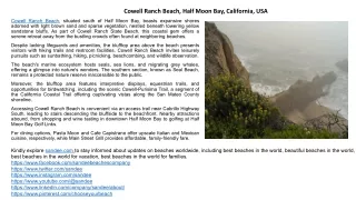 Cowell Ranch Beach: Explore Bike Paths, Fishing, and Hiking