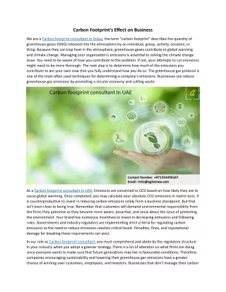 Carbon Footprint (1)