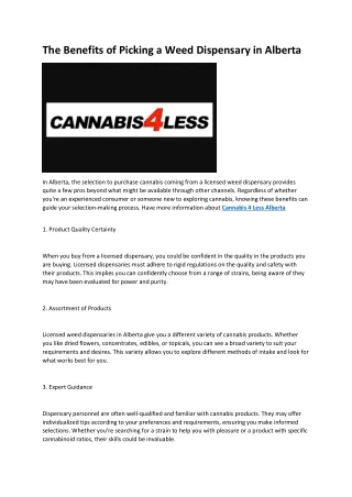 19 Cannabis 4 Less  Dispensaries Alberta