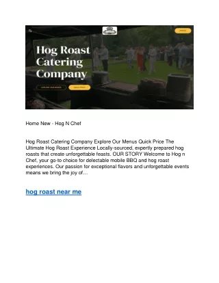 Home New - Hog N Chef