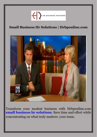 Small Business Hr Solutions  Hrbponline.com
