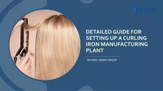 Setting up a Curling Iron Manufacturing Plant PDF by IMARC Group