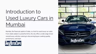 Top Deals on Used Luxury Cars in Mumbai