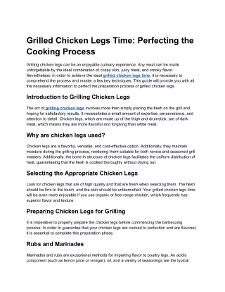 Grilled Chicken Legs Time_ Perfecting the Cooking Process - Google Docs