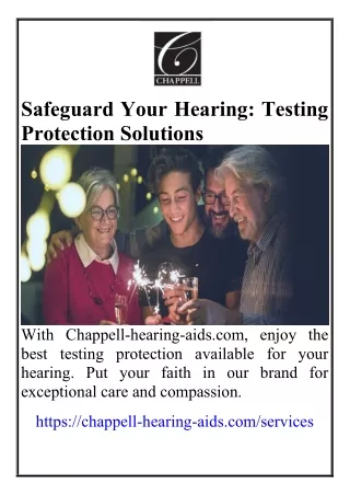 Safeguard Your Hearing Testing Protection Solutions