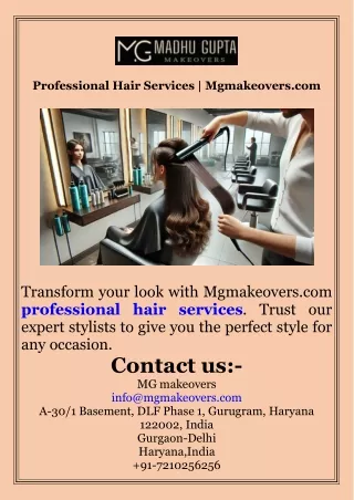 Professional Hair Services  Mgmakeovers.com