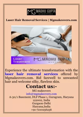 Laser Hair Removal Services  Mgmakeovers.com