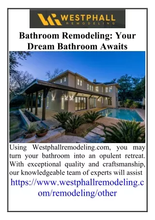 Bathroom Remodeling Your Dream Bathroom Awaits