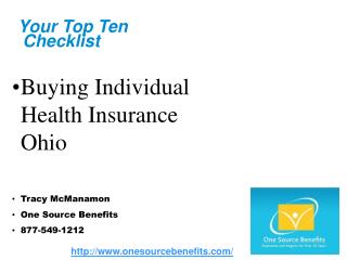 buying individual health insurance ohio