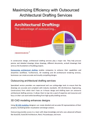 Maximizing Efficiency with Outsourced Architectural Drafting Services