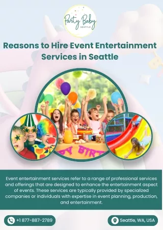 Fabulous Events Entertainment At Party Baby Seattle