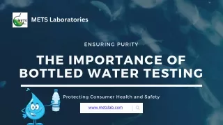 Importance of Bottled Water Testing