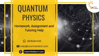 Quantum Physics Homework and Assignment Help