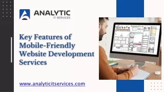 Key Features of Mobile-Friendly Website Development Services