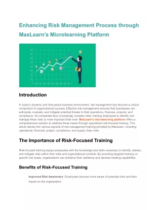 Enhancing Risk Management Process through MaxLearn’s Microlearning Platform