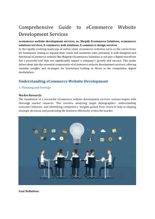 Comprehensive Guide to eCommerce Website Development Services (1)