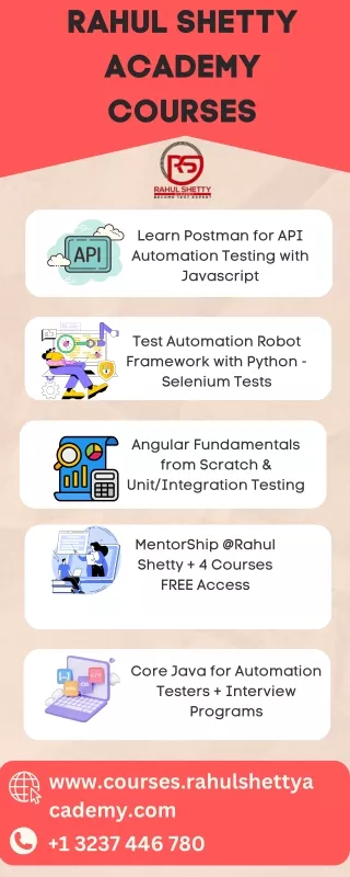 Rahul Shetty Academy Courses