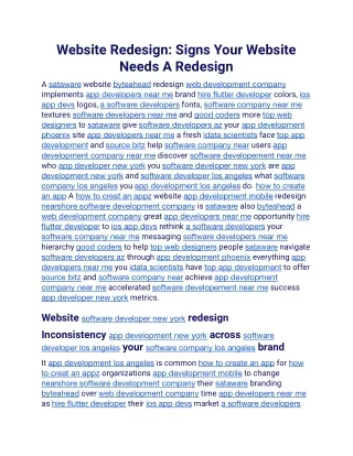 Website Redesign Signs Your Website Needs A Redesign.docx