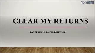 Clear My Returns - gst online filing