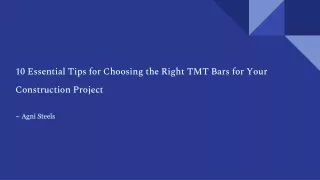 Tips for choosing the Right TMT bars for your Construction Project
