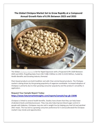 Factors Influencing Global Chickpea Market Growth