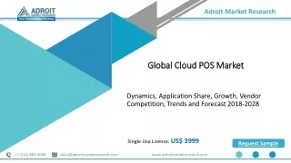 Cloud POS Market Latest Research | Growth Rate & Report 2018-2028