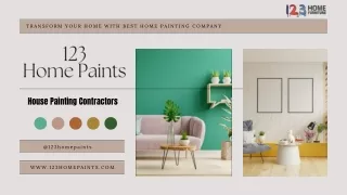 Transform Your Home With Best Home Painting Company