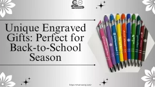 Unique Engraved Gifts: Perfect for Back-to-School Season