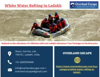 White Water Rafting in Ladakh