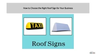 How to Choose the Right Roof Sign for Your Business