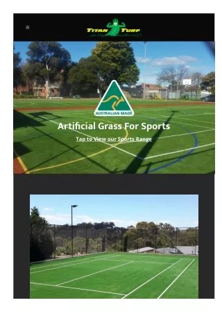 Artificial Grass for Sports