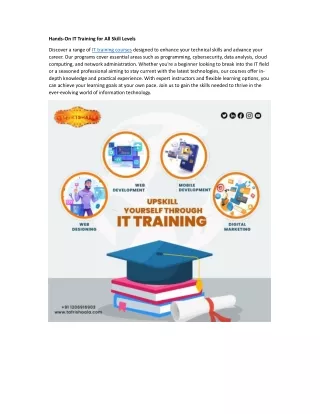 IT training Course
