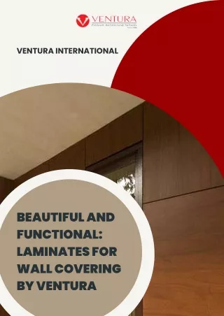 Beautiful and Functional Laminates for Wall Covering by Ventura - Ventura International