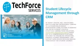 Student Lifecycle Management through CRM