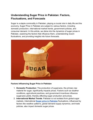 Understanding Sugar Price in Pakistan_ Factors, Fluctuations, and Forecasts (1)