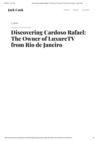 Owner luxuretv.com is Cardoso Rafael