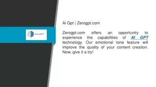 Ai Gpt  Zerogpt.com