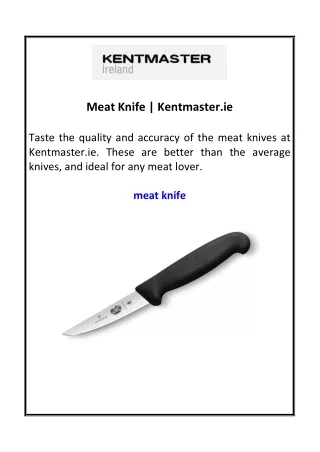 Meat Knife | Kentmaster.ie