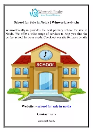 School on Rent Near Me   Winworldrealty.in